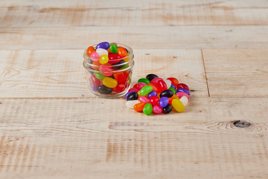 A photo of a cup of Jelly Beans