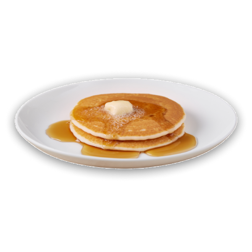 A photo of a delicious stack of pancakes